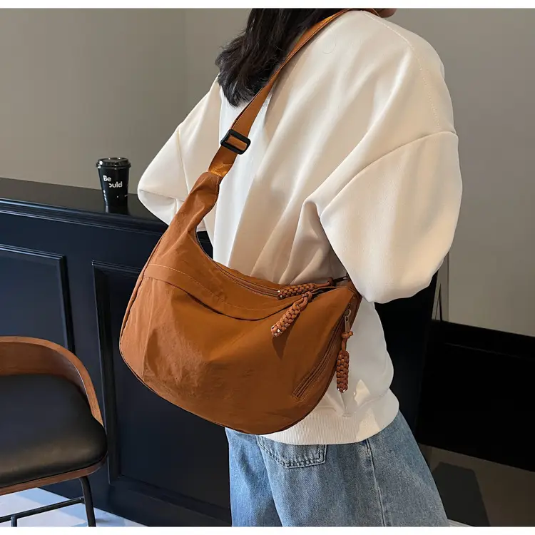 Brown Crossbody Bag for Women Large Capacity Japanese Style — feature 26
