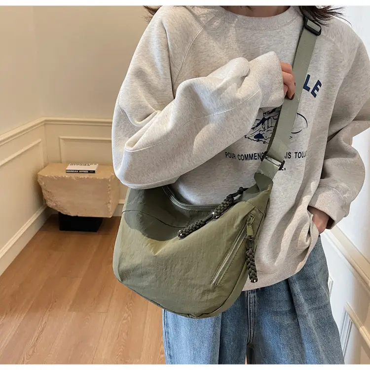 Brown Crossbody Bag for Women Large Capacity Japanese Style — feature 35