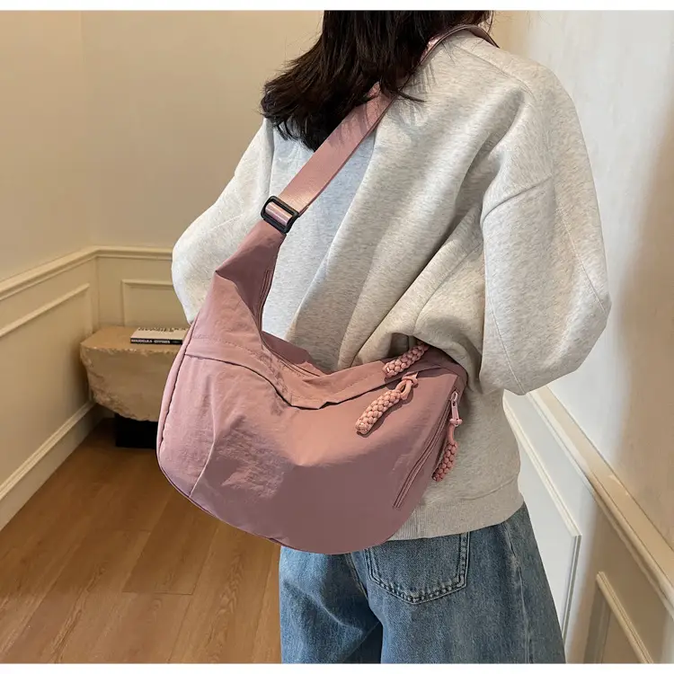 Brown Crossbody Bag for Women Large Capacity Japanese Style — feature 39