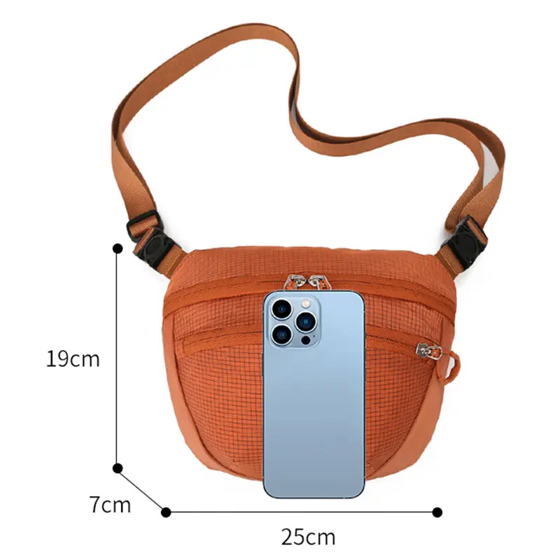 Korean-style Letter Crossbody Bag Orange - Image 10