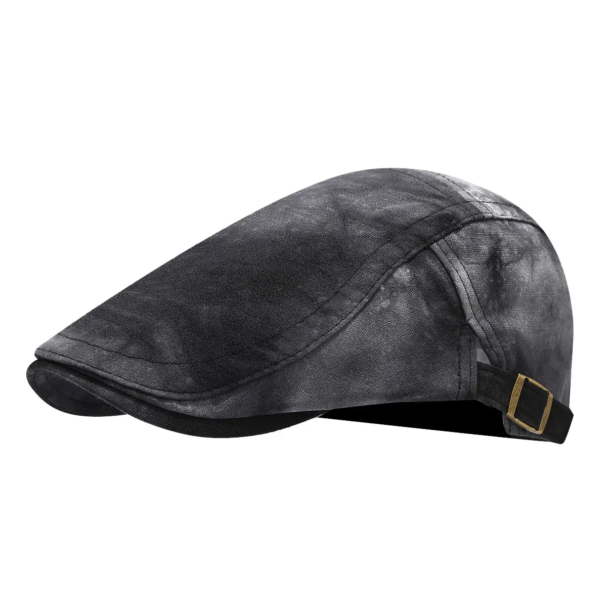 British Vintage Tie-Dye Forward Cap Women Men Casual Sunscreen Beret