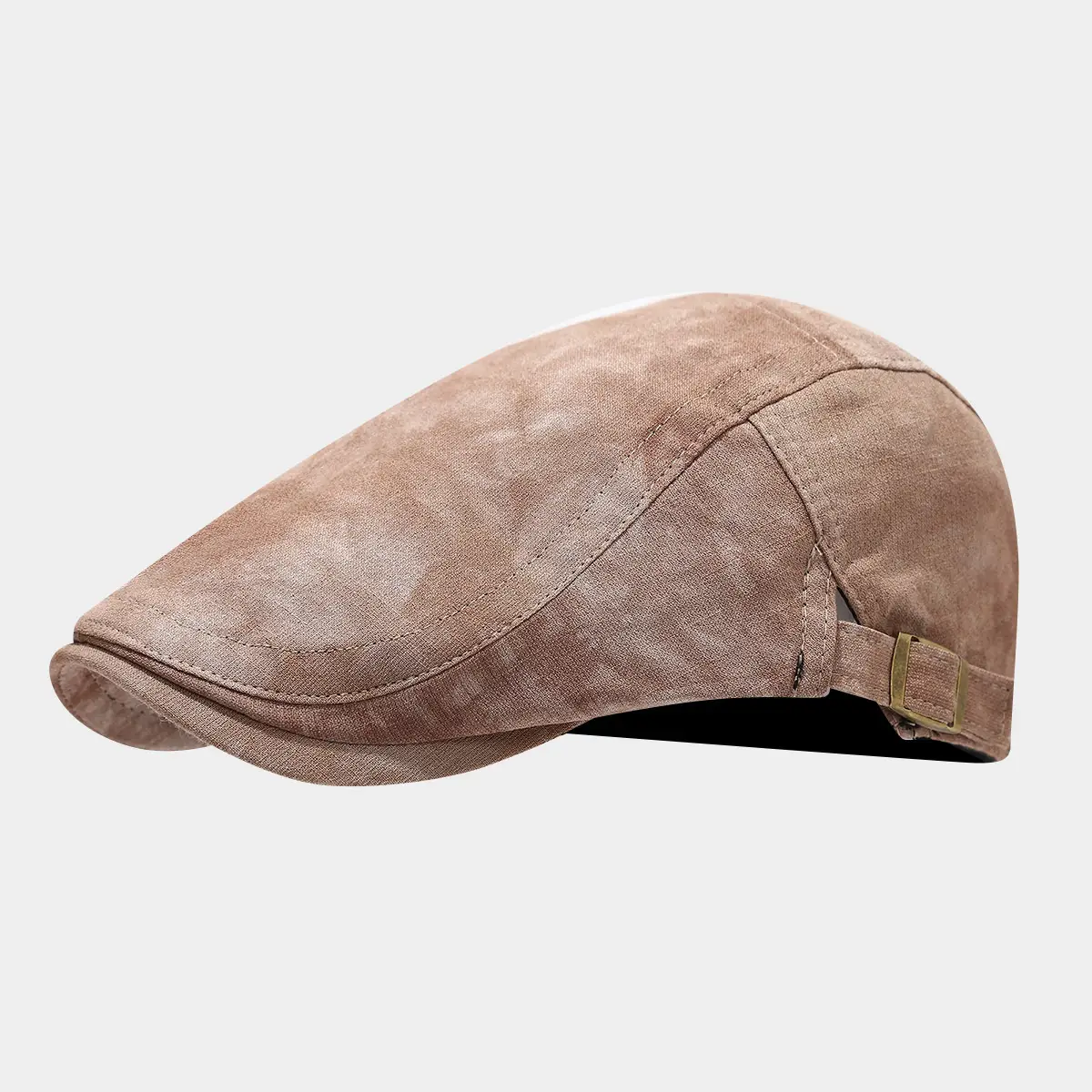 British Vintage Tie-Dye Forward Cap Women Men Casual Sunscreen Beret