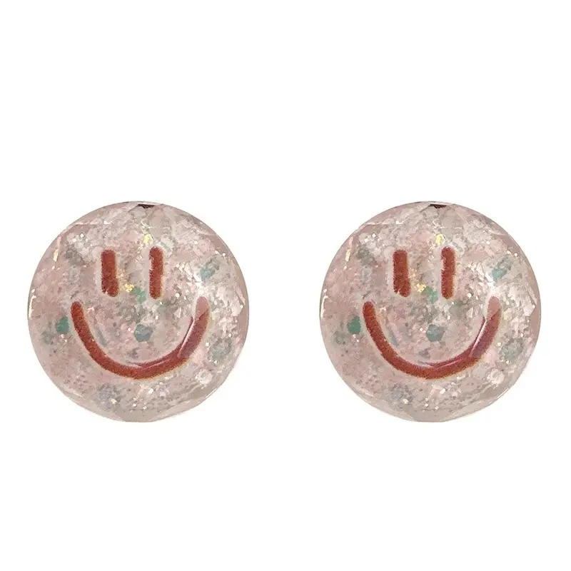 925 Silver Smiley Stud Earrings for Girls - Image 5