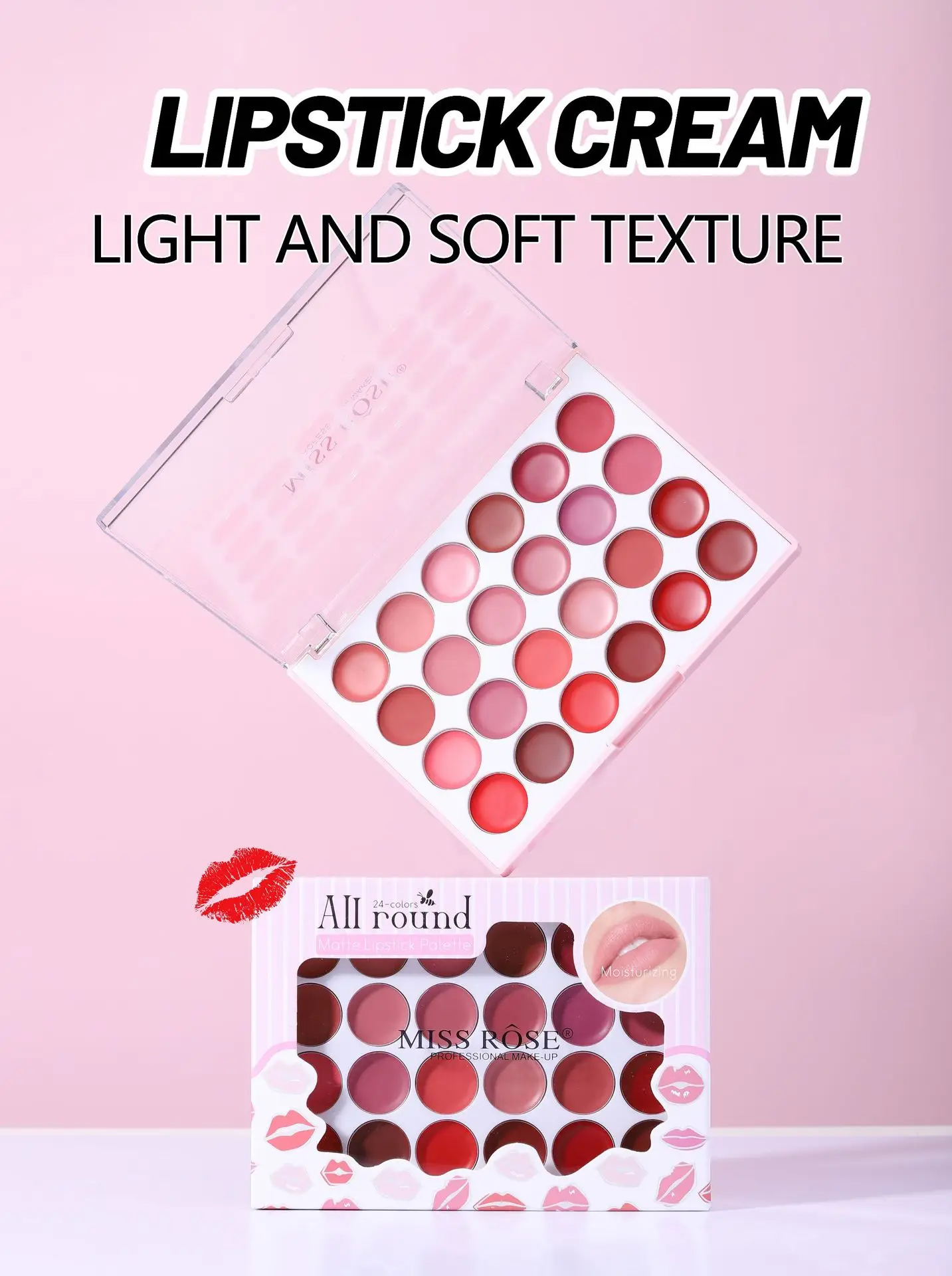 MISS ROSE 24 Shade Matte Lipstick Palette — feature 3