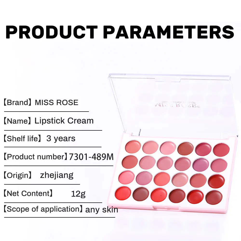 MISS ROSE 24 Shade Matte Lipstick Palette — feature 5