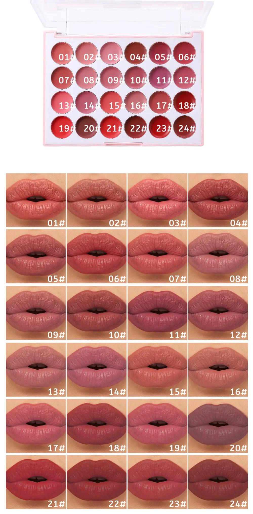 MISS ROSE 24 Shade Matte Lipstick Palette — feature 8