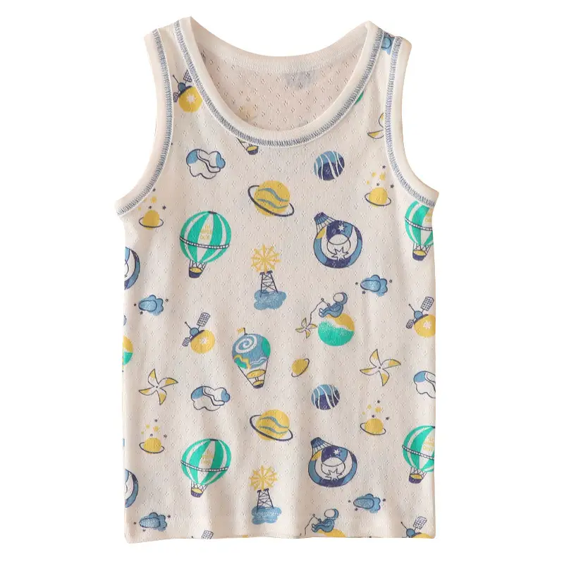 Cotton Boys Vest Shirt Baby Waistcoat Sleeveless Top Class A - Image 7