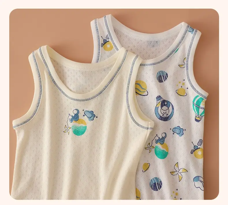 Cotton Boys Vest Shirt Baby Waistcoat Sleeveless Top Class A — feature 18