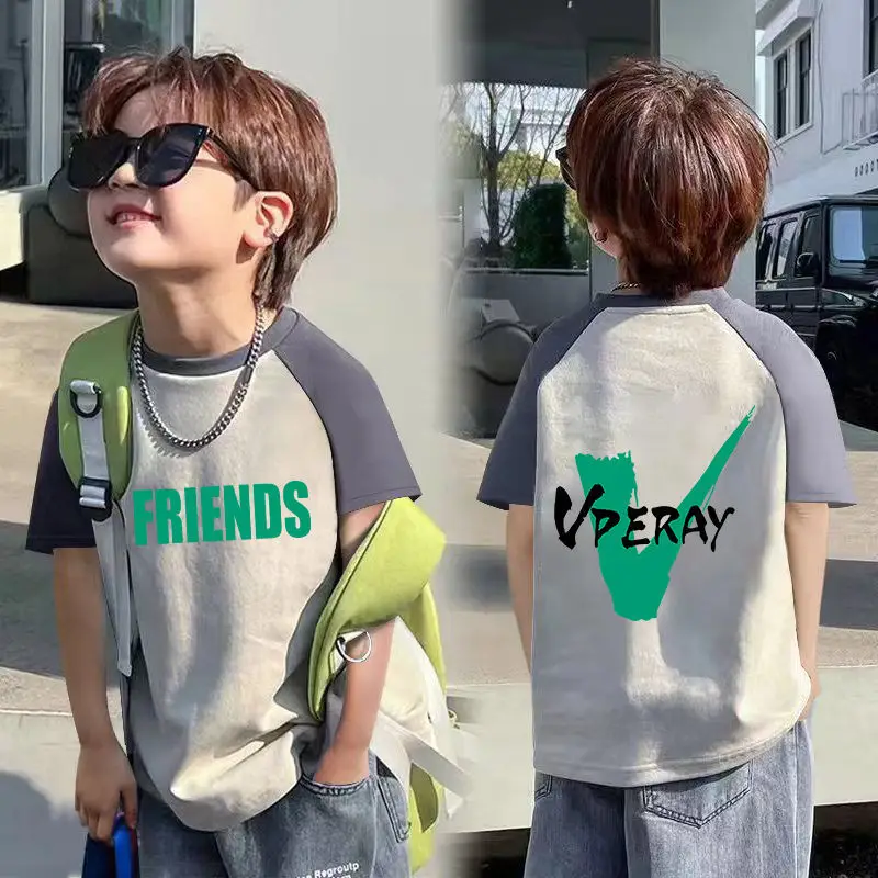 Boys Cotton T-Shirt Summer New Medium Large