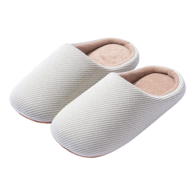 Japanese Style Cotton Wool Slippers for Men Women Autumn Winter - Image 34