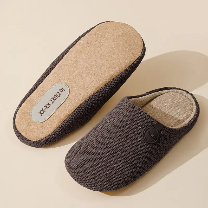 Japanese Style Cotton Wool Slippers for Men Women Autumn Winter - Image 10