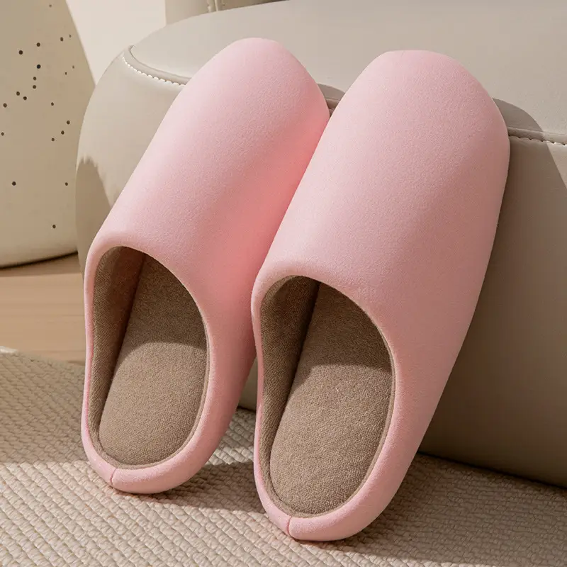 Japanese Style Cotton Wool Slippers for Men Women Autumn Winter - Image 6