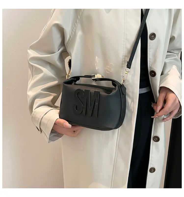 Red Embossed Crossbody Bag with Gold Chain — feature 18