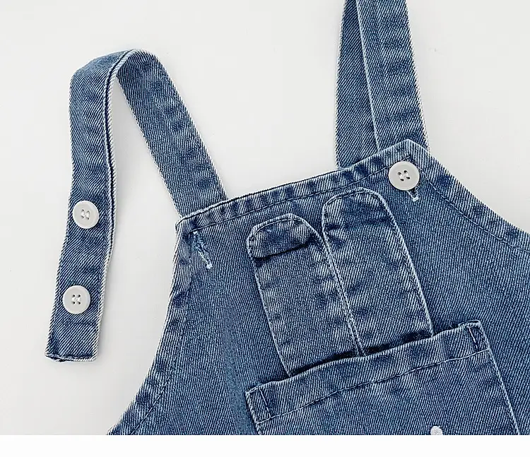 Baby Western Suit Striped T-Shirt Denim Overalls Set — feature 20