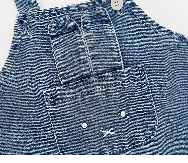 Baby Western Suit Striped T-Shirt Denim Overalls Set — feature 21
