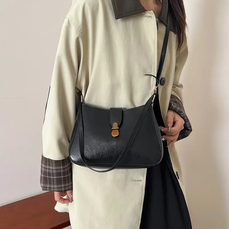 Red French Style Shoulder Bag for Women 2025 - Image 6