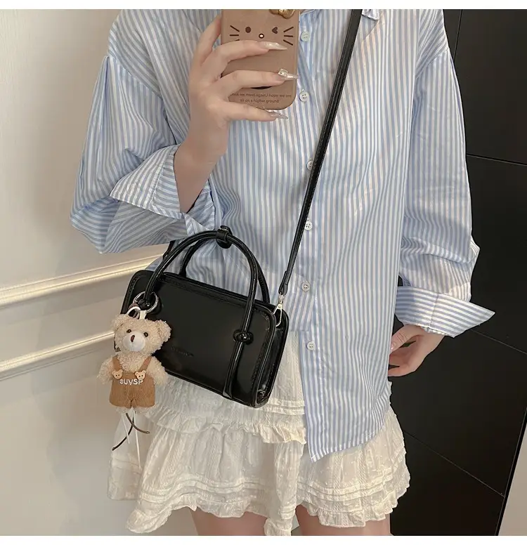 Women's Black Shoulder Crossbody Bag Spring Summer 2025 — feature 19