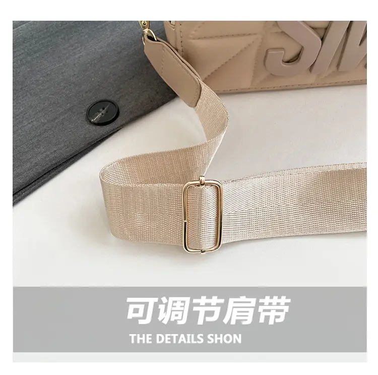 Pink Lettered Women's Crossbody Bag with Wide Strap — feature 4