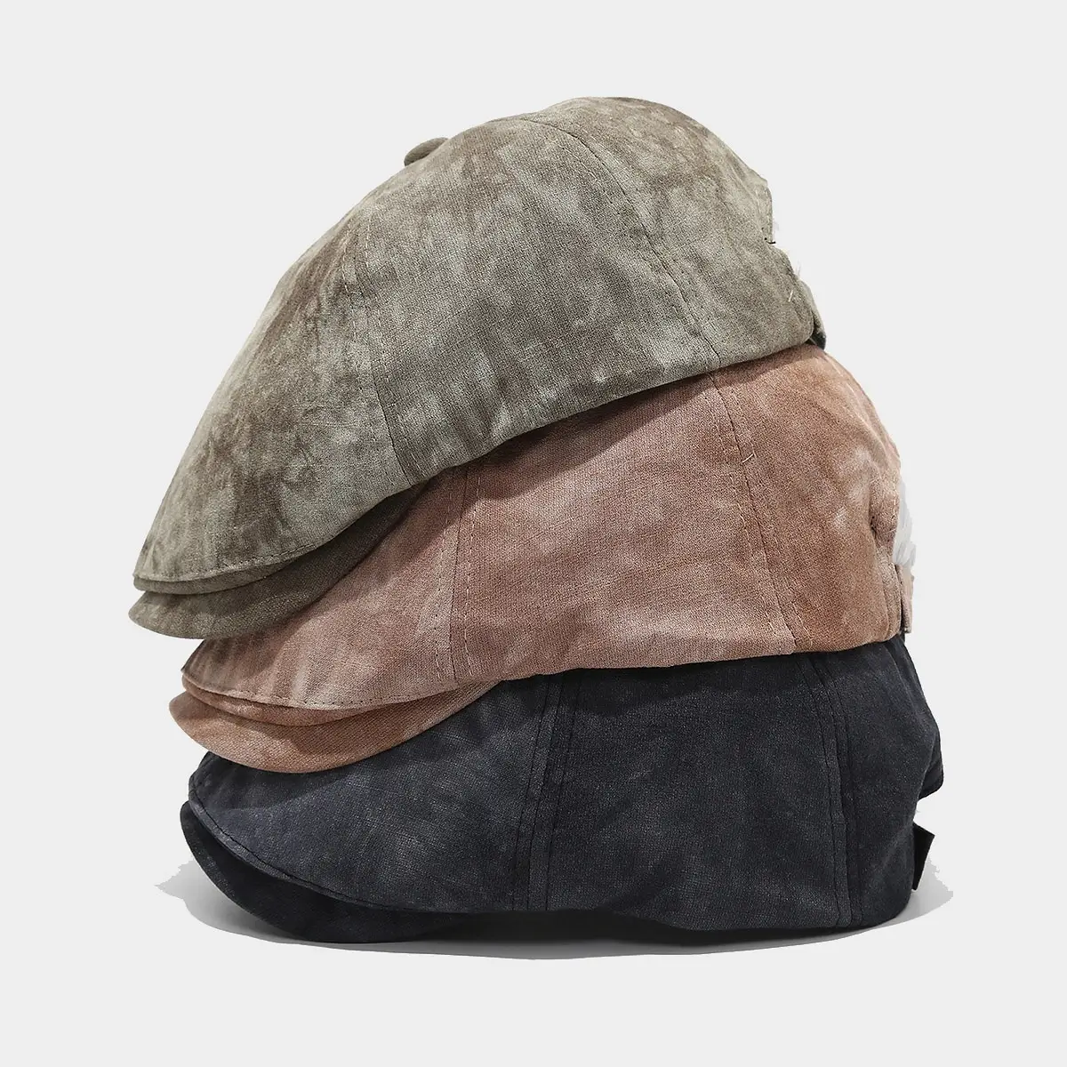 Japanese Vintage Tie-Dye Octagonal Cap for Men Women Spring Autumn - Image 5