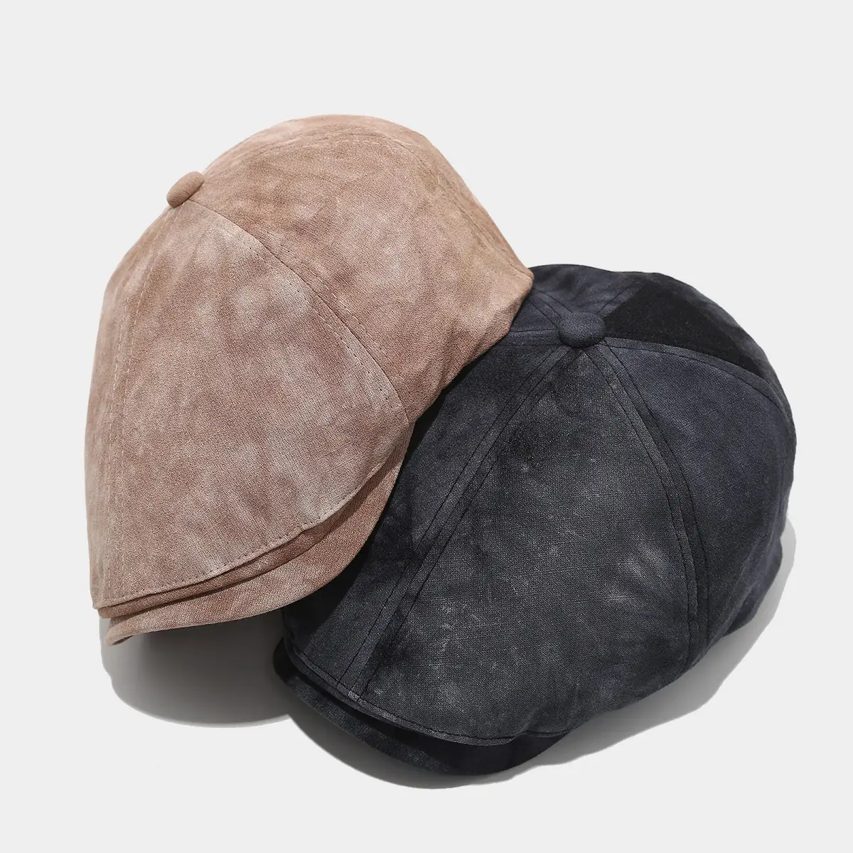 Japanese Vintage Tie-Dye Octagonal Cap for Men Women Spring Autumn - Image 6