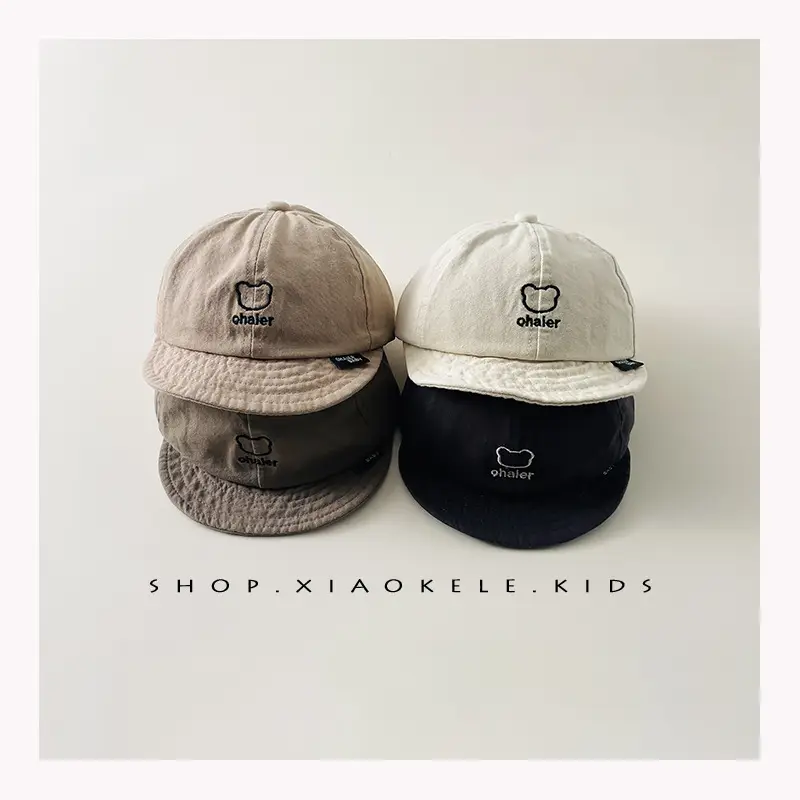 Black Beanie Hat for Kids 1 Year Old Sunshade Cap