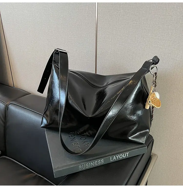 White Satin Shoulder Bag for Women 2025 New Commuter Tote — feature 13