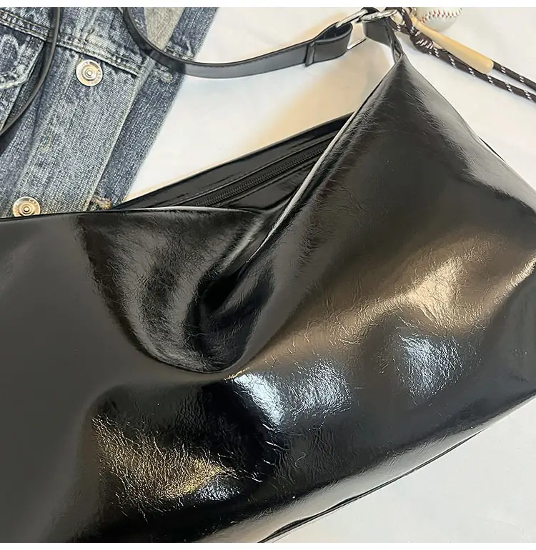 White Satin Shoulder Bag for Women 2025 New Commuter Tote — feature 7