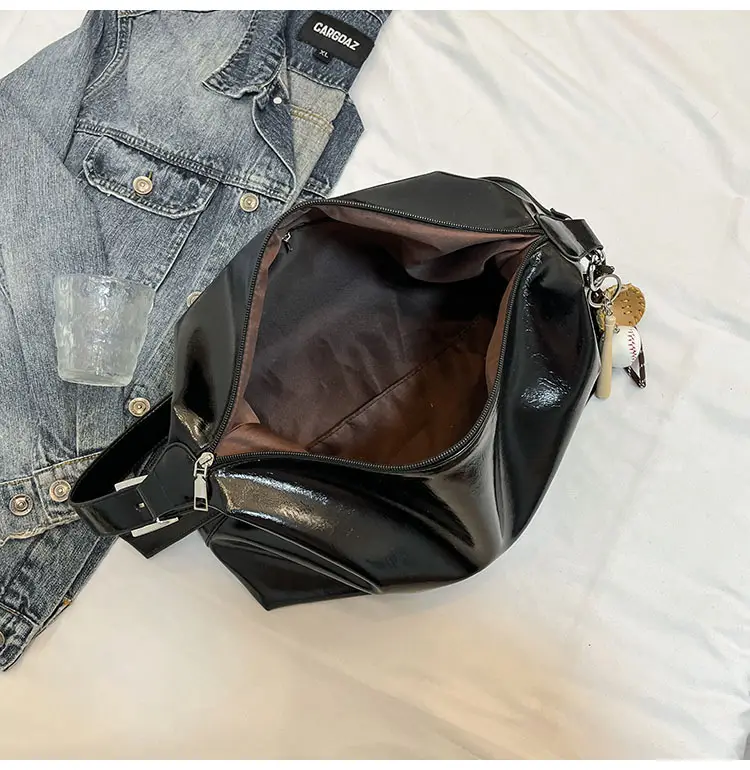 White Satin Shoulder Bag for Women 2025 New Commuter Tote — feature 9