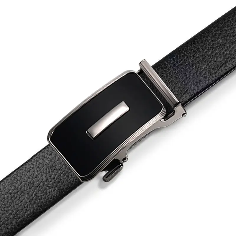 Men's Genuine Leather Automatic Buckle Belt - Image 2
