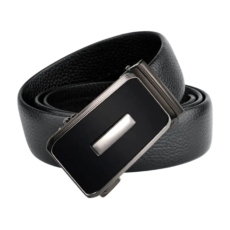 Men's Genuine Leather Automatic Buckle Belt - Image 4
