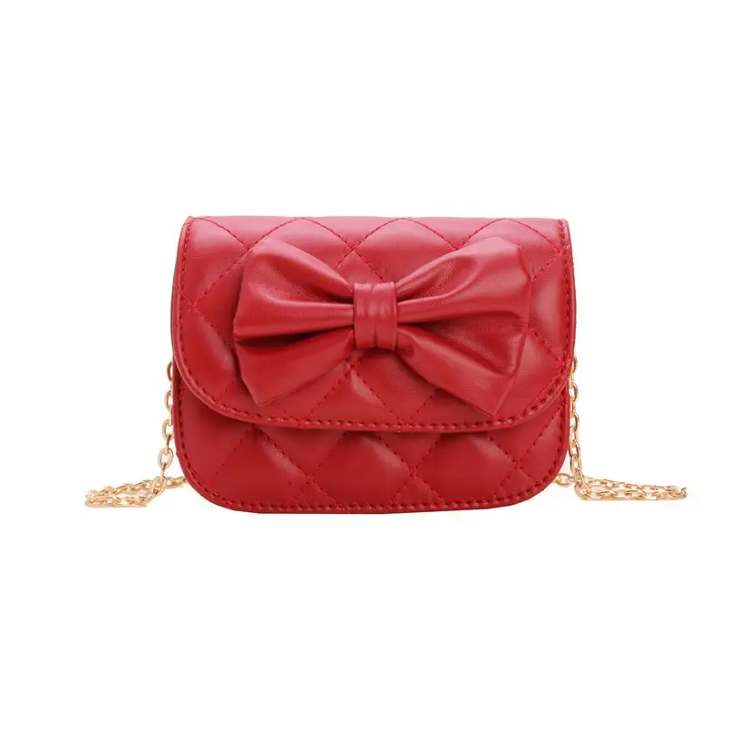 Sweet Bow Mini Crossbody Bag for Girls in Pink, White, Red, Black, Silver - Image 4