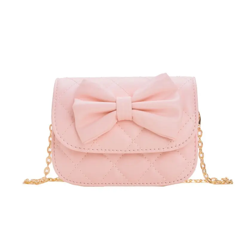 Sweet Bow Mini Crossbody Bag for Girls in Pink, White, Red, Black, Silver - Image 5