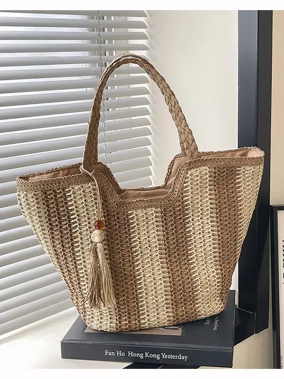 Women Woven Straw Shoulder Bag Spring Summer 2025 - Image 6