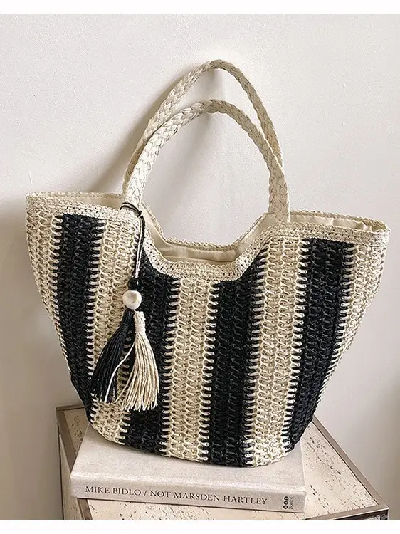 Women Woven Straw Shoulder Bag Spring Summer 2025 - Image 7