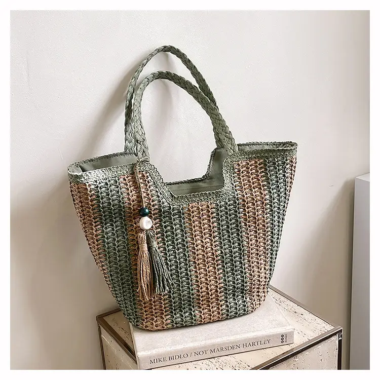 Women Woven Straw Shoulder Bag Spring Summer 2025 — feature 9