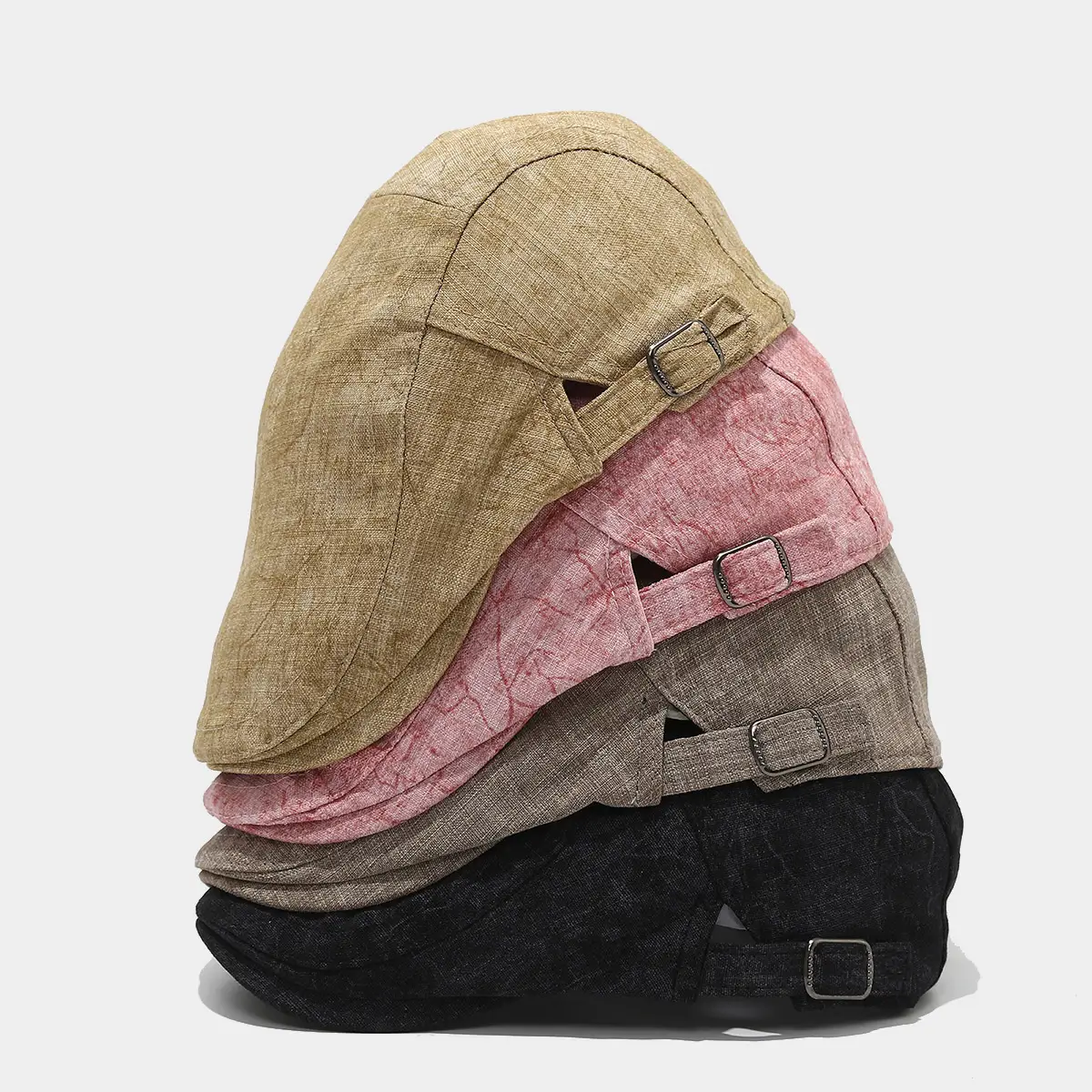 Men Women Retro Sun Cap with Buckle 4 Colors - Image 6