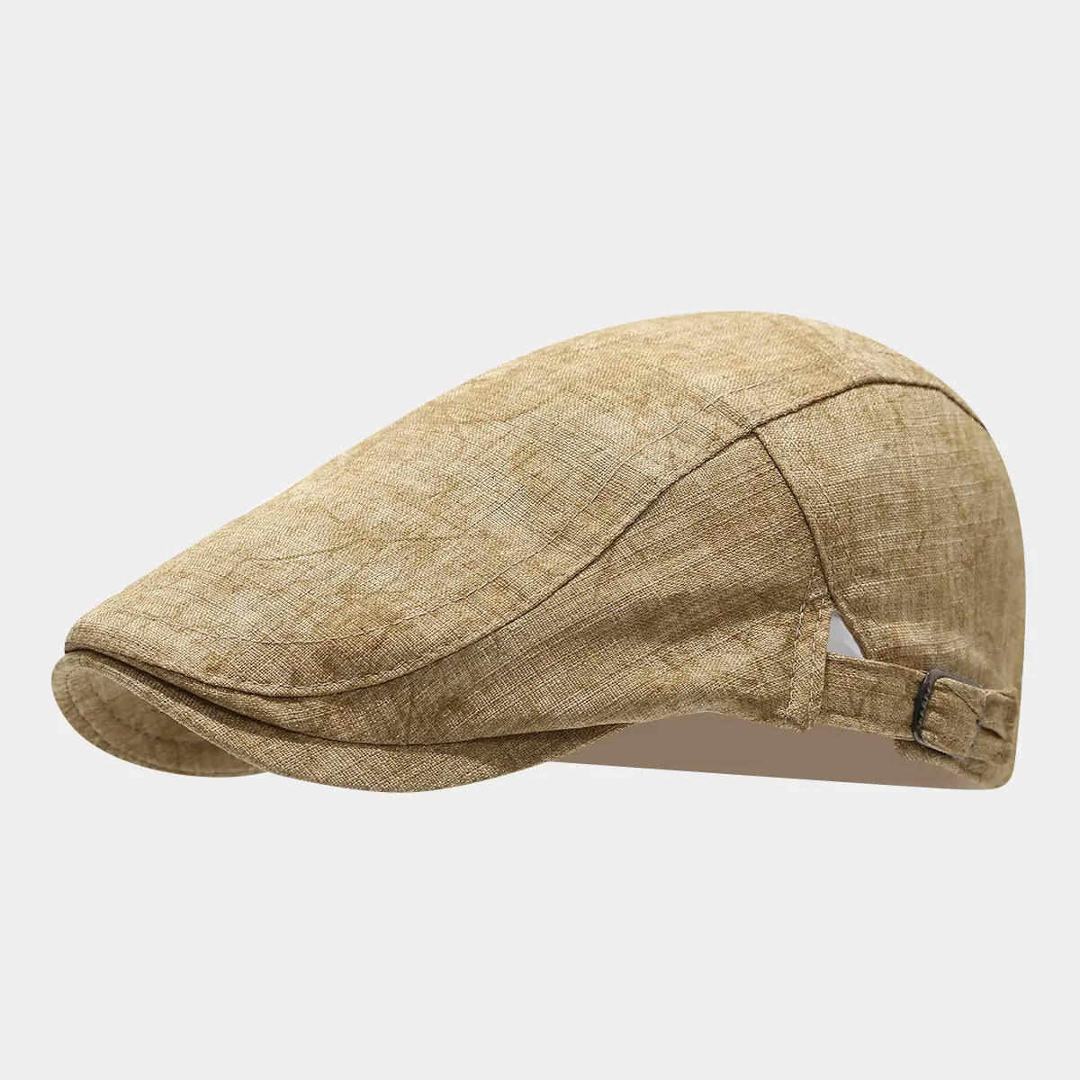 Men Women Retro Sun Cap with Buckle 4 Colors - Image 2