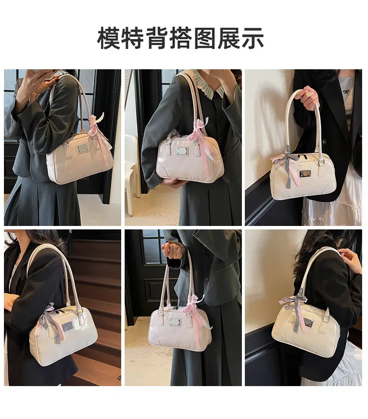 Red French Genuine Leather Shoulder Bag for Women — feature 9