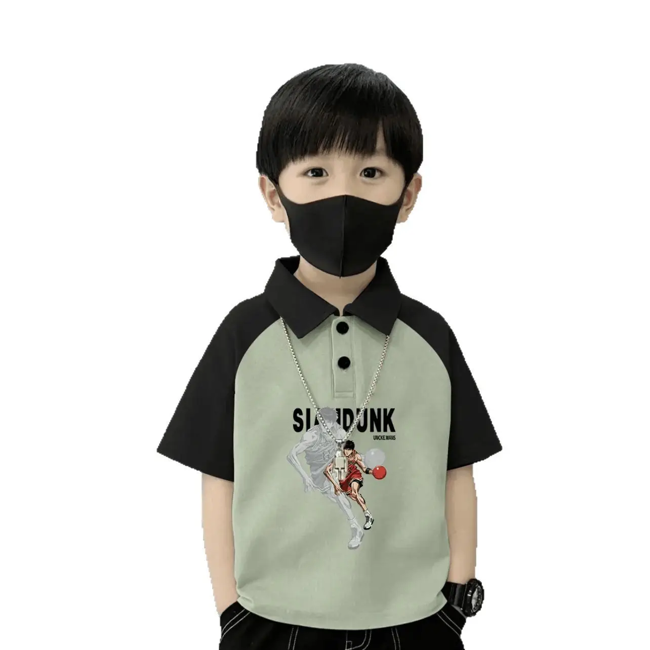 Children's 100% Cotton Polo Shirt Brown Cream Short Sleeve Boys - Image 29