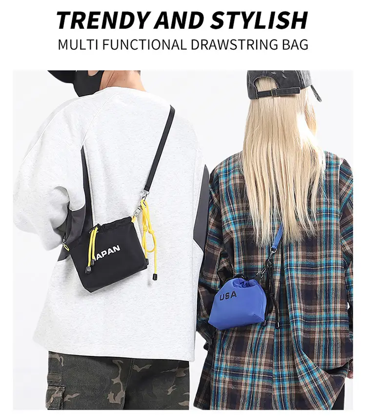 Blue Japanese Style Mini Satchel Bag for Men — feature 27