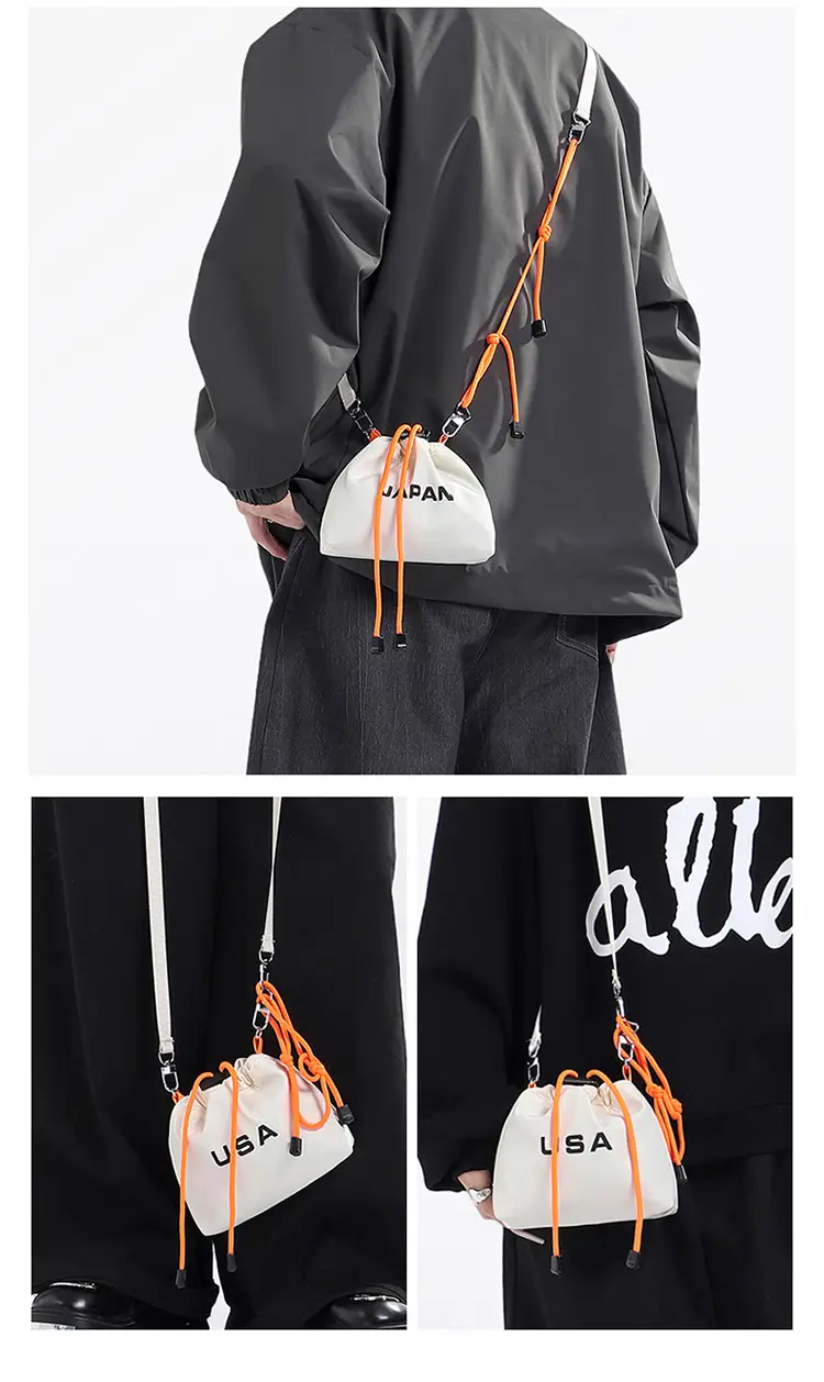 Blue Japanese Style Mini Satchel Bag for Men — feature 29