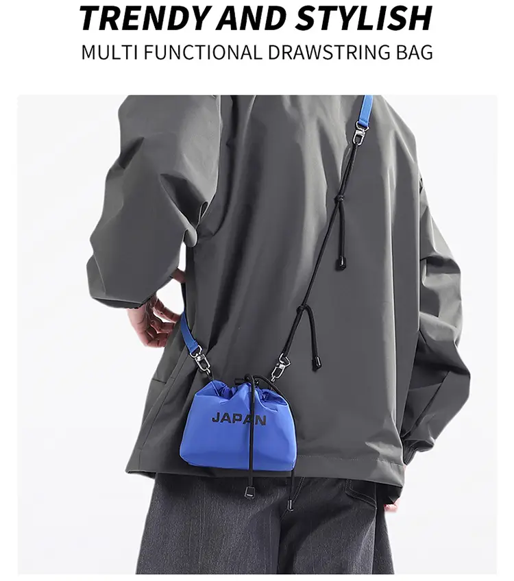 Blue Japanese Style Mini Satchel Bag for Men — feature 30