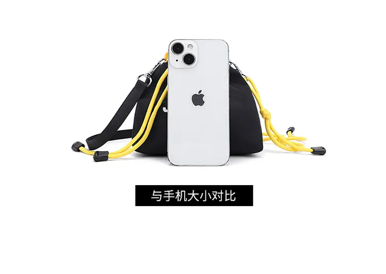Blue Japanese Style Mini Satchel Bag for Men — feature 5