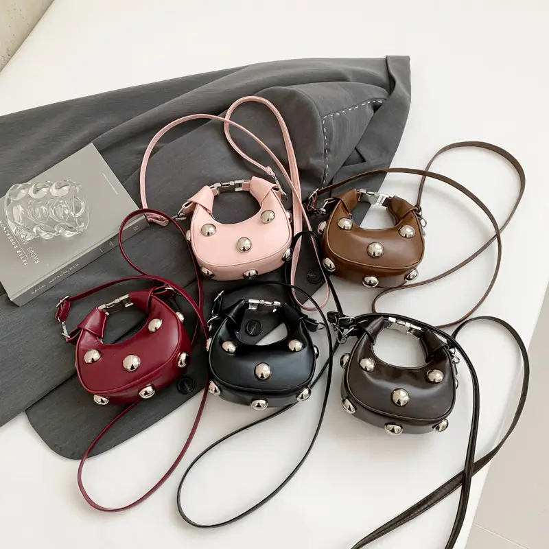 Pink Sparkly Mini Shoulder Crossbody Bag for Women - Image 7