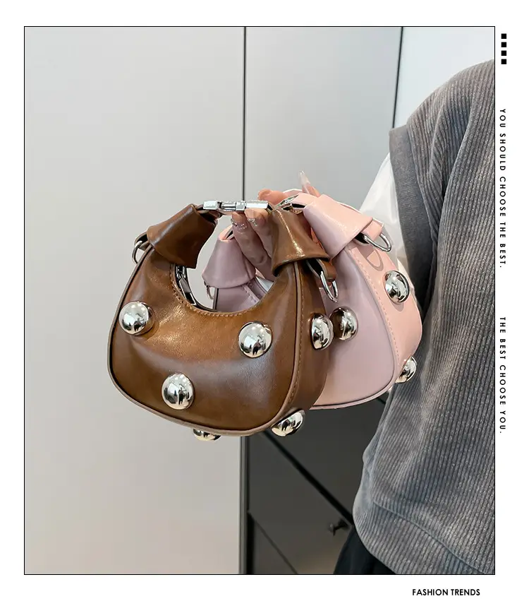 Pink Sparkly Mini Shoulder Crossbody Bag for Women — feature 1