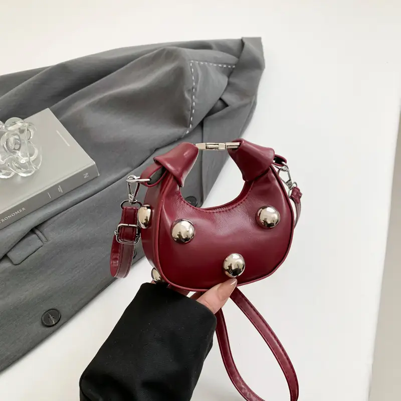 Pink Sparkly Mini Shoulder Crossbody Bag for Women - Image 2