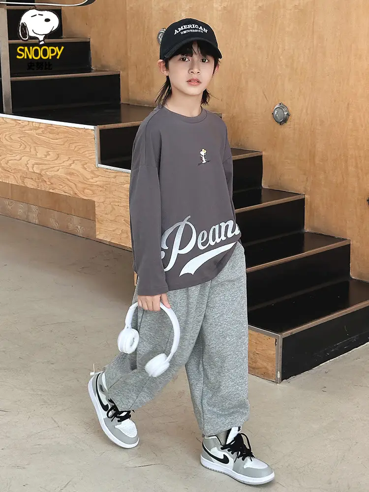 Snoopy New Collection Boys Cotton Long Sleeve T-Shirt Medium Large - Image 7