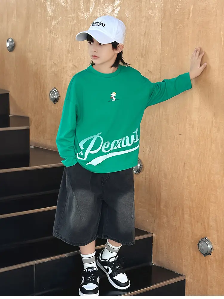 Snoopy New Collection Boys Cotton Long Sleeve T-Shirt Medium Large — feature 19