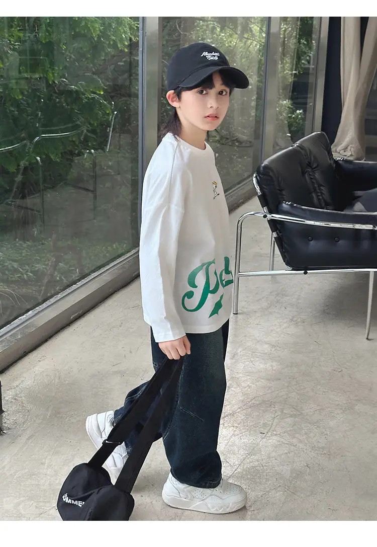 Snoopy New Collection Boys Cotton Long Sleeve T-Shirt Medium Large — feature 23
