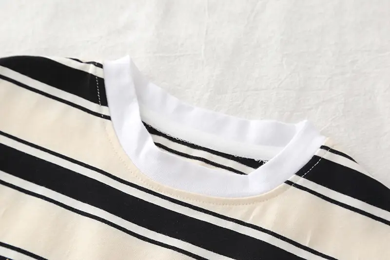 Boys Striped T-Shirt Shorts Set with 3D Lion Design — feature 9